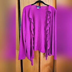 Plus size short cardigan or shrug.